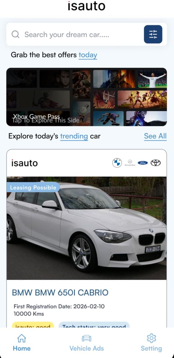 isauto app home