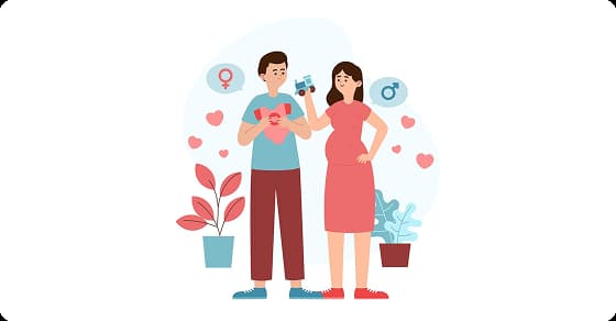 Expectant parents preparing for their baby