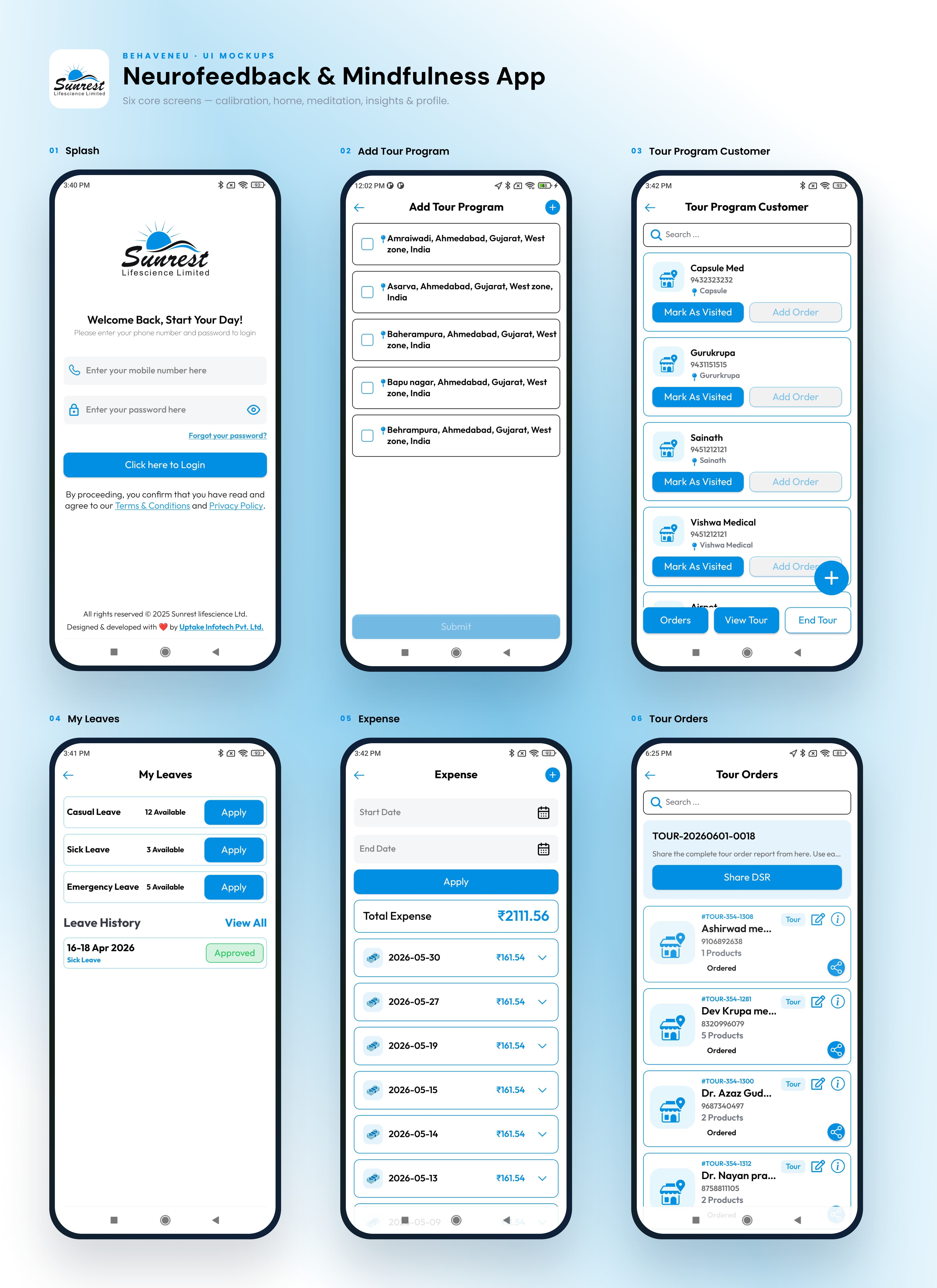 Sunrest mobile workforce application displayed in hand