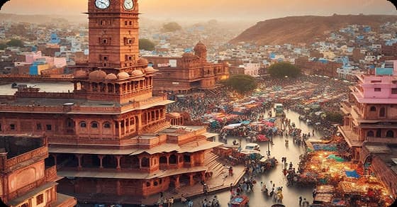 Historic Gujarat city and market district